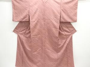 流水に花弁模様小紋着物